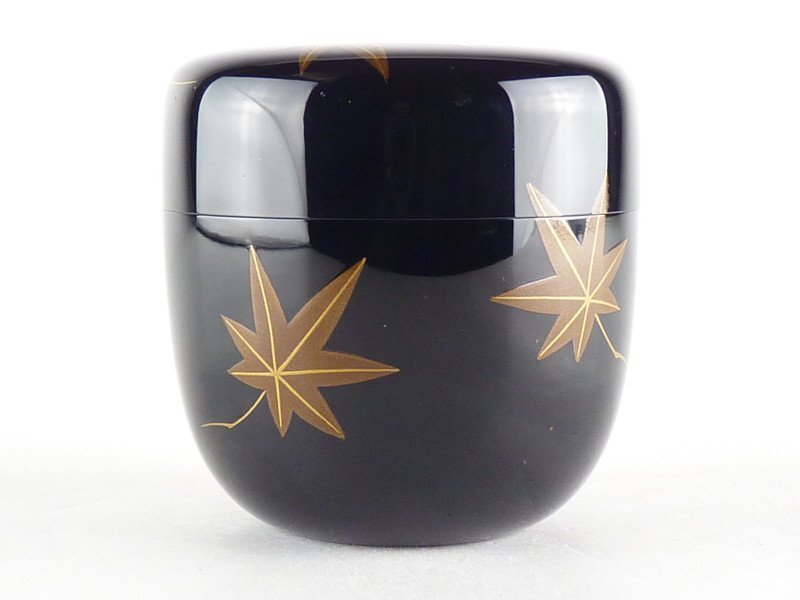 誕生日プレゼント 骨董・茶道具】☆新井司峰高山寺蒔絵利休棗 鳥獣 fj032vb42.0 棗