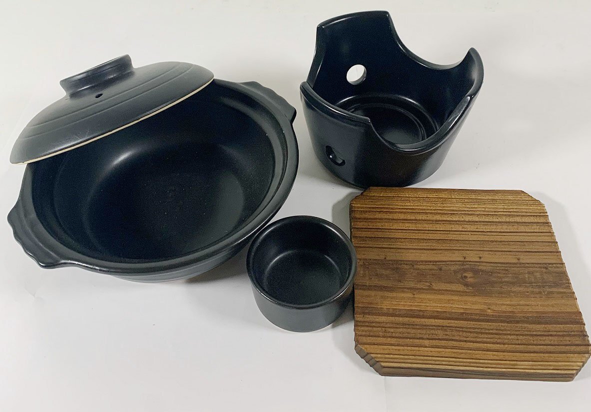 ☆和心懐石寄せ鍋コンロ付セット1人用20個陶器製新品 食器 ☆和心懐石寄せ鍋コンロ付セット1人用20個陶器製新品 食器