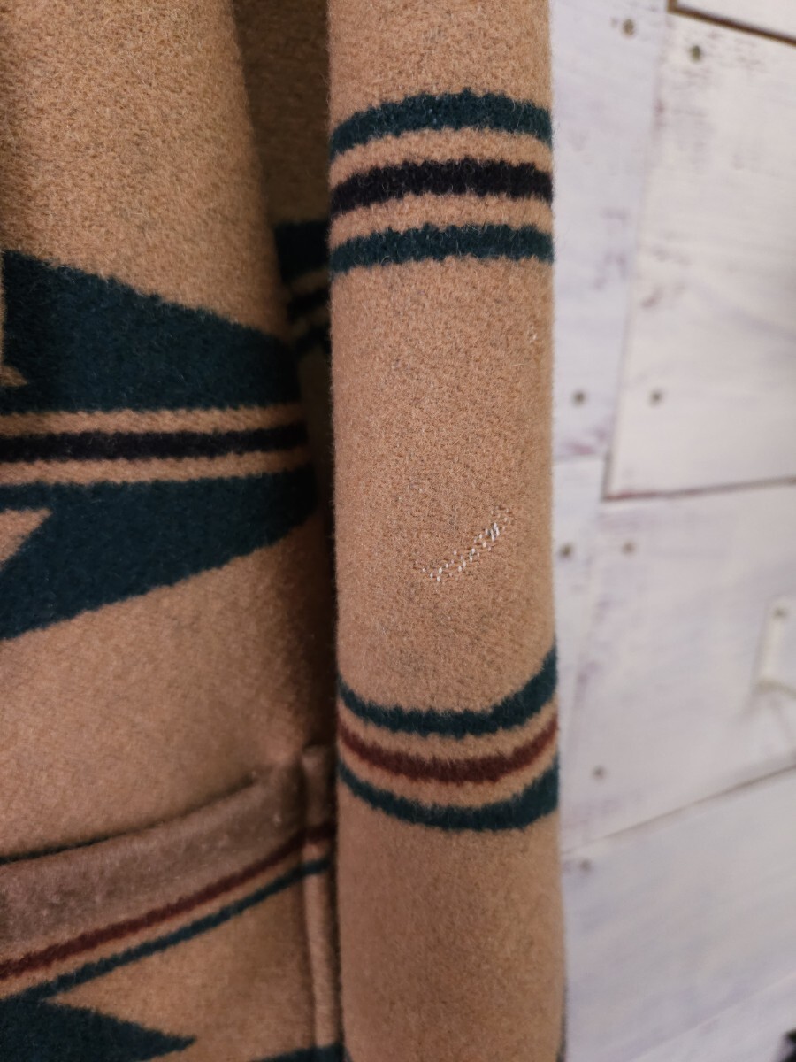 PENDLETON ペンドルトン ブランケットジャケット ネイティブ柄 ウール メンズS ARROW&QUILL コンチョボタン ブルゾン