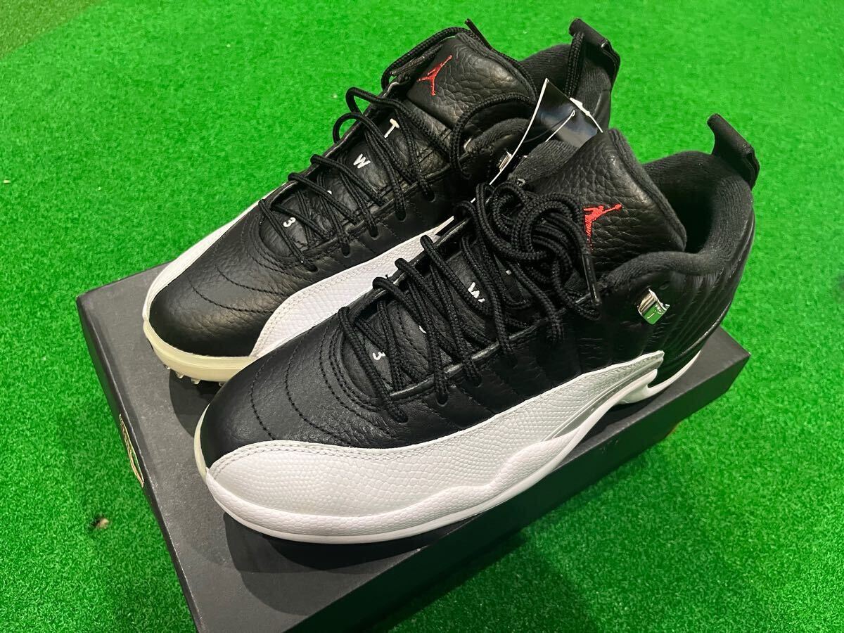 ナイキ NIKE AIR JORDAN LOW GOLF ①エアジョーダンロー12 ゴルフ US7.5 25.5cm DH4120 010 新品未使用 箱ダメージ有り