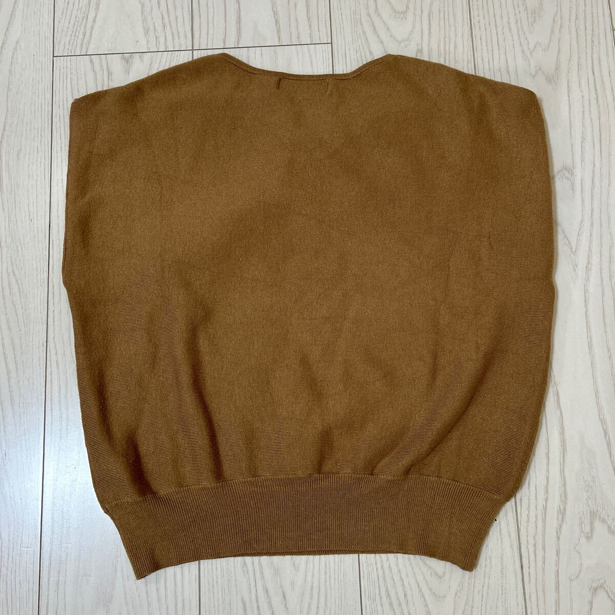 SIMPLICITE' シンプリシテェ 長袖 ニット クルーネック ブラウン フリーサイズ レディース THF-27_画像7