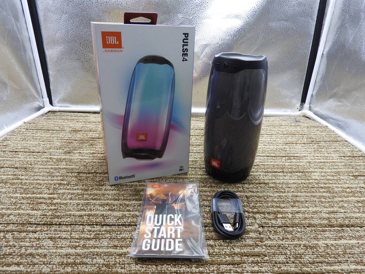 【展示品】JBL byHARMAN◆JBL Pulse4 Bluetooth対応 ポータブル・スピーカー ブラック 付属品完備◆美品「管理№CA8170」