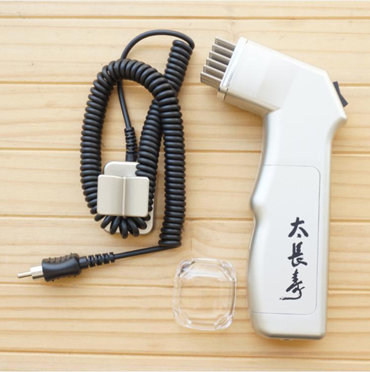 【美品】ユニオン電器◆太長寿 家庭用低周波治療器 肩こり 腰痛 マッサージ器 シルバー◆中古動作品「管理№KA3047」
