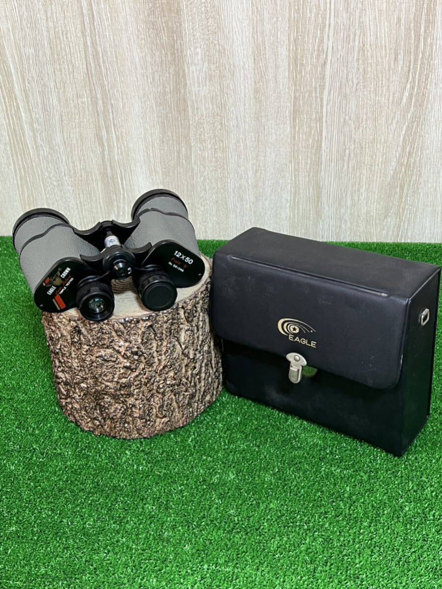  binoculars EAGLE CROWN case attaching retro outdoor 