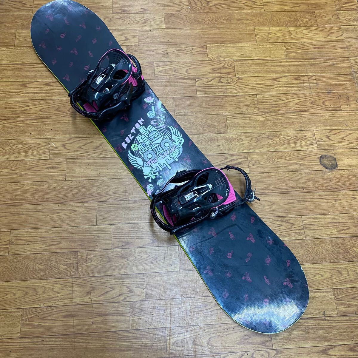 BB24 BURTON Social 全長約138cm バートン スノーボード K2 ビンディングセット DAR スノーボード