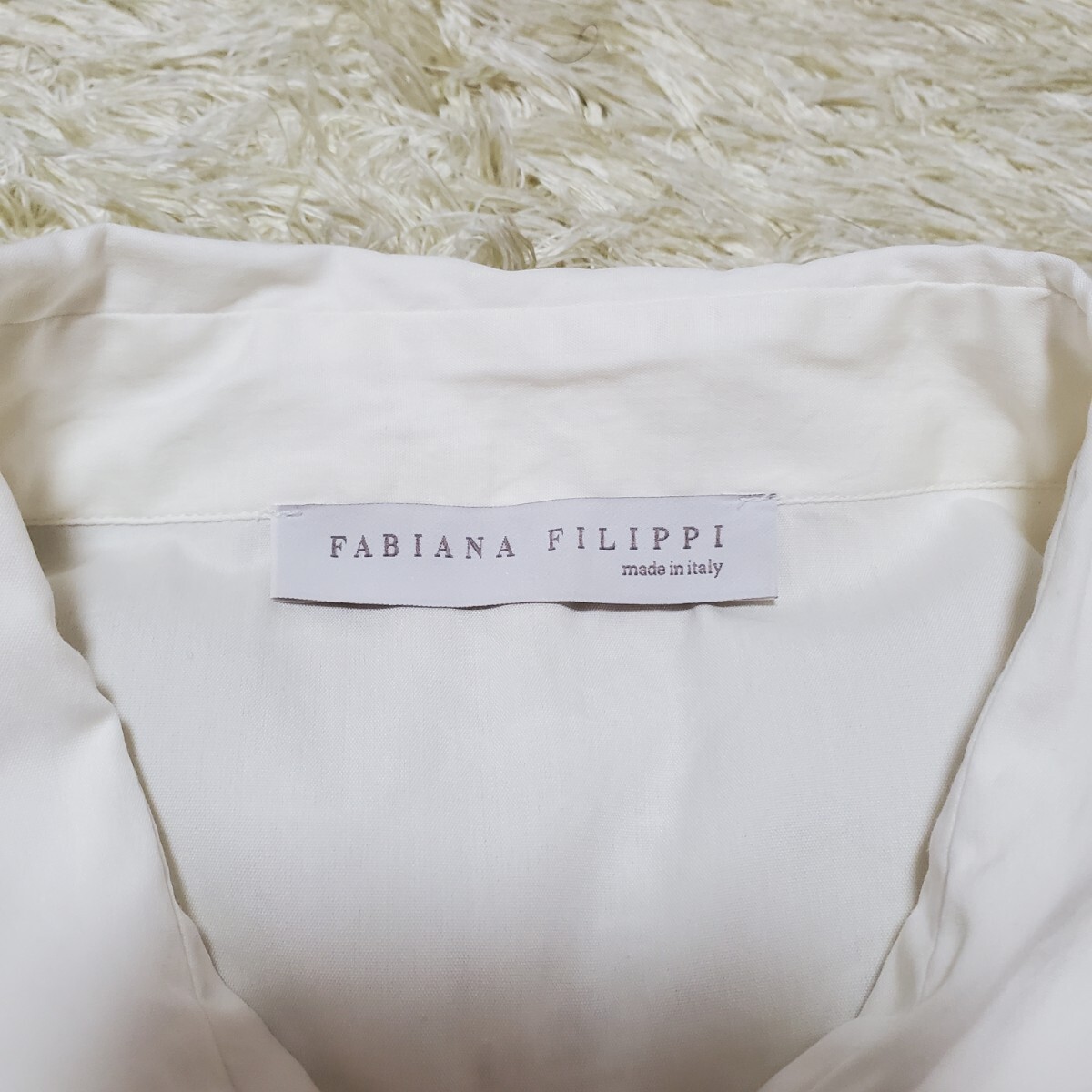 美品》ファビアナフィリッピ コットン シャツ モニーレ 長袖 美品》ファビアナフィリッピ コットン シャツ モニーレ 長袖