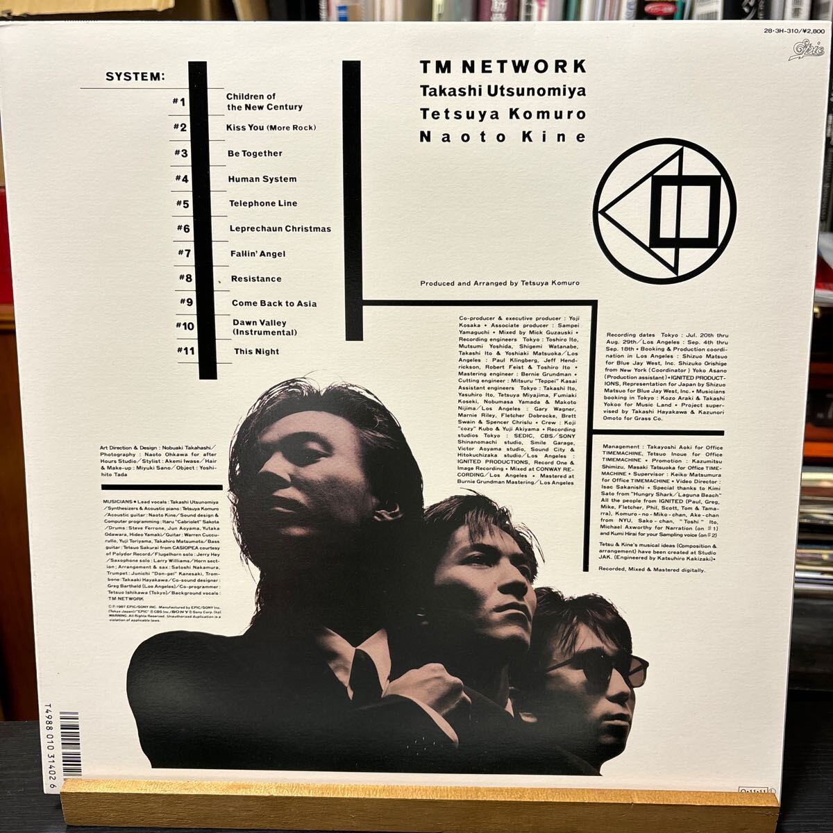 TM Network Humansystem LP Epic/Sony 28-3H-310 1987年作品