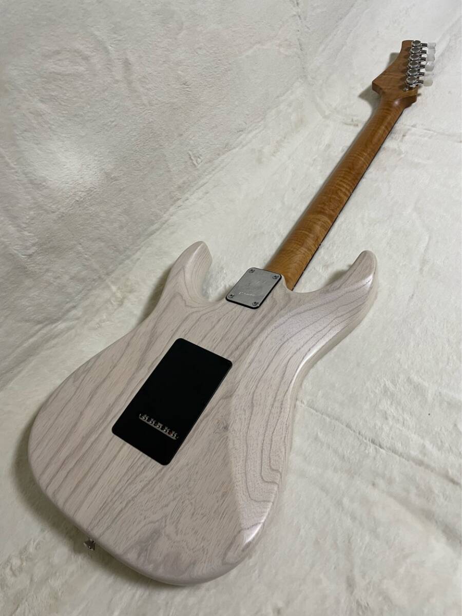 T's Guitars DST-24 Solid Ash Trans White ローストフレイム T's Guitars DST-24 Solid Ash Trans White ローストフレイム