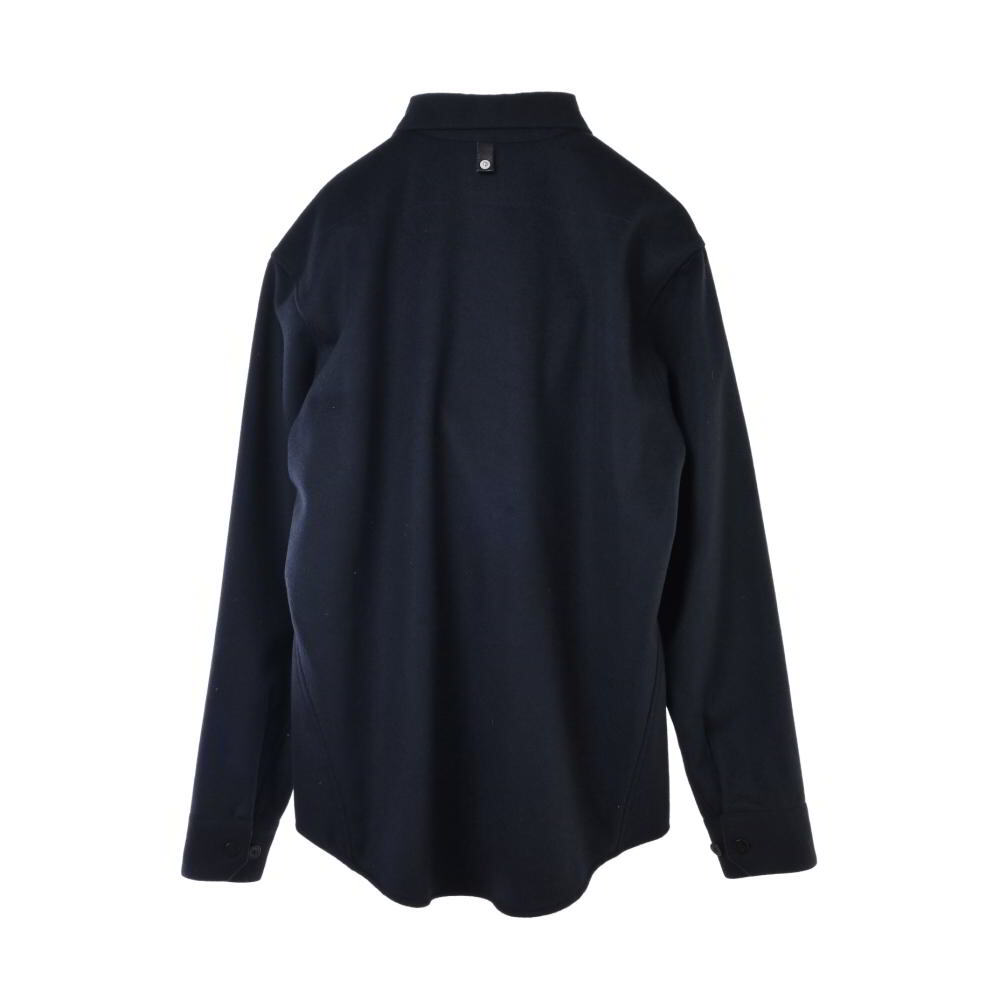 美品 VISVIM カシミヤ混 ロングスリーブ シャツ M ブラック ヴィスヴィム KL4BC2B256