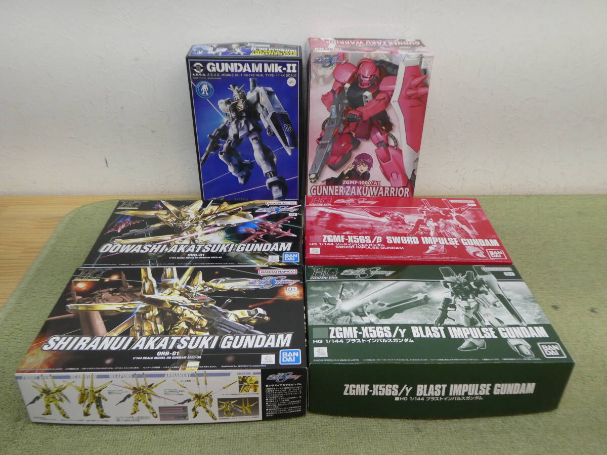 113-T70) 未組立品 機動戦士ガンダム シリーズ プラモデル 6点セット ガナーザクウォーリア ガンダムMk-II オオワシアカツキガンダム 等