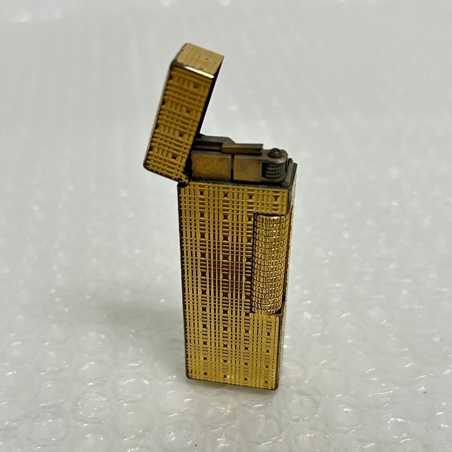 24大/A052988-17/J104-608/TY3000【名古屋】Dunhill ダンヒル ゴールドカラー ガスライター