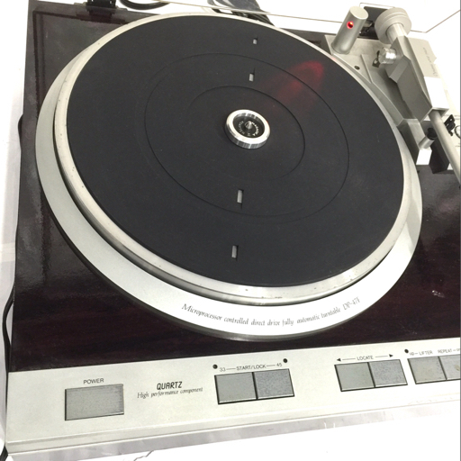 DENON DP-47F turntable record player audio equipment electrification has confirmed 