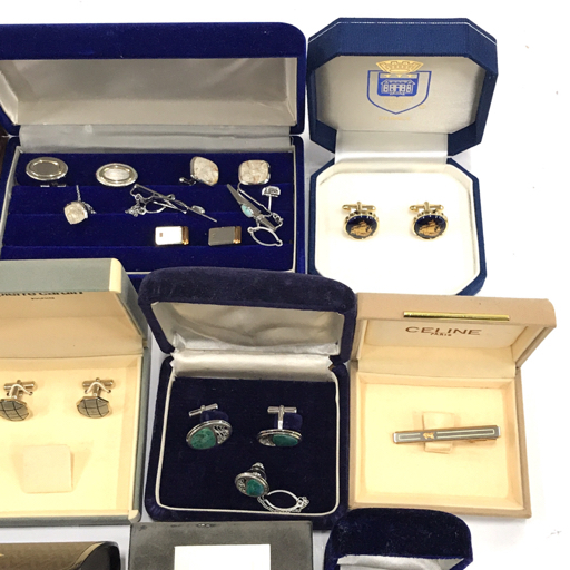 1円 クリスチャン ディオール カフス 他 セリーヌ タイピン / イブサンローラン 等 アクセサリー まとめ セット