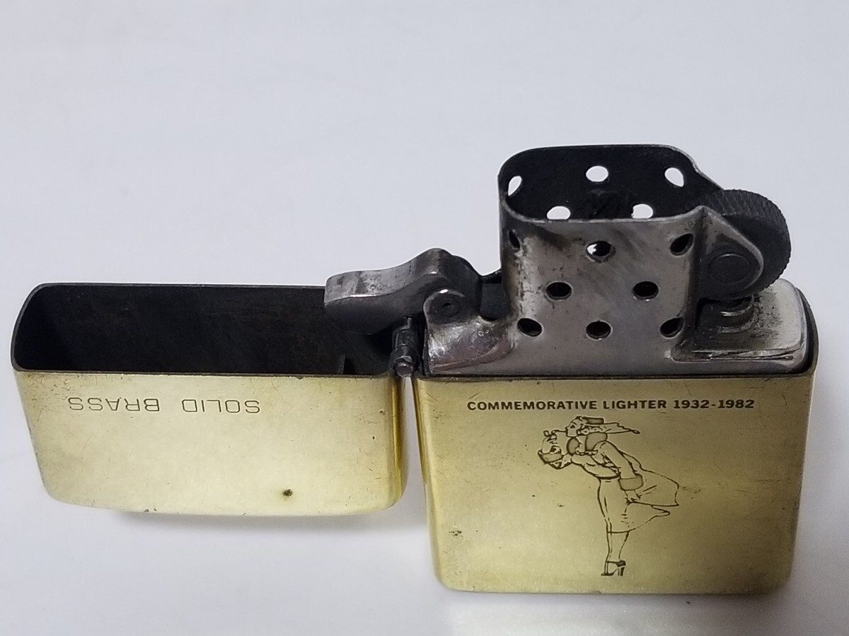 ZIPPO ジッポー SOLID BRASS ソリッドブラス ダブルイヤー 1932 ZIPPO ジッポー SOLID BRASS ソリッドブラス ダブルイヤー 1932