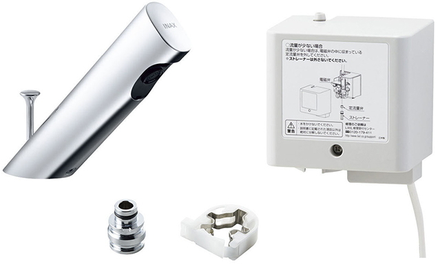 既設のサーモ部と止水栓を再利用して取替の 既設のサーモ部と止水栓を再利用して取替の