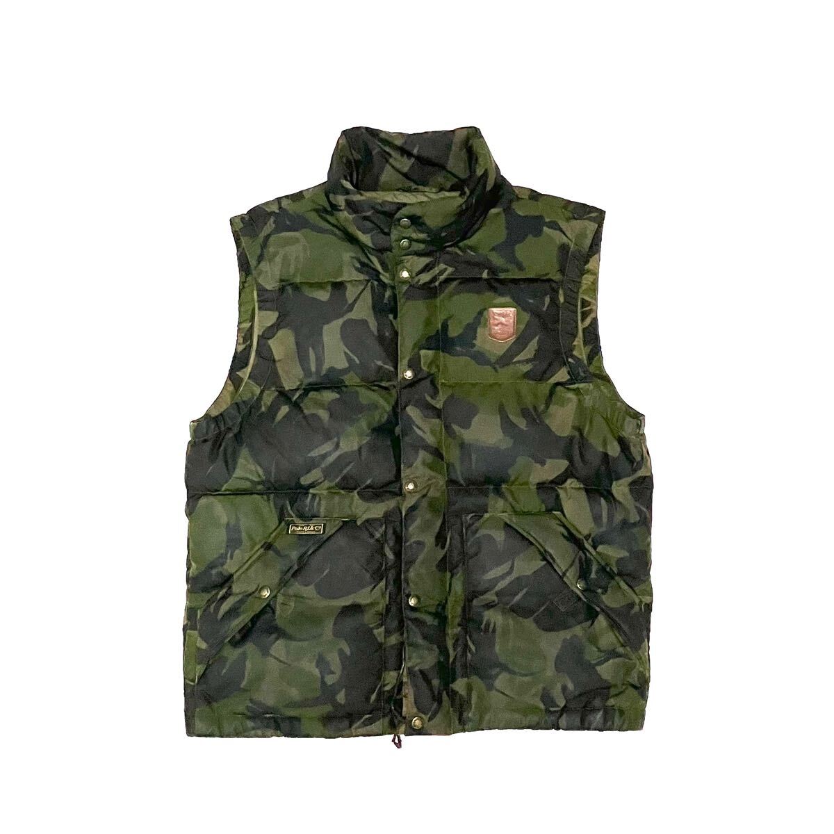 M ポロ ラルフローレン ダウンベスト DPM イギリス軍 迷彩 カモ M ポロ ラルフローレン ダウンベスト DPM イギリス軍 迷彩 カモ
