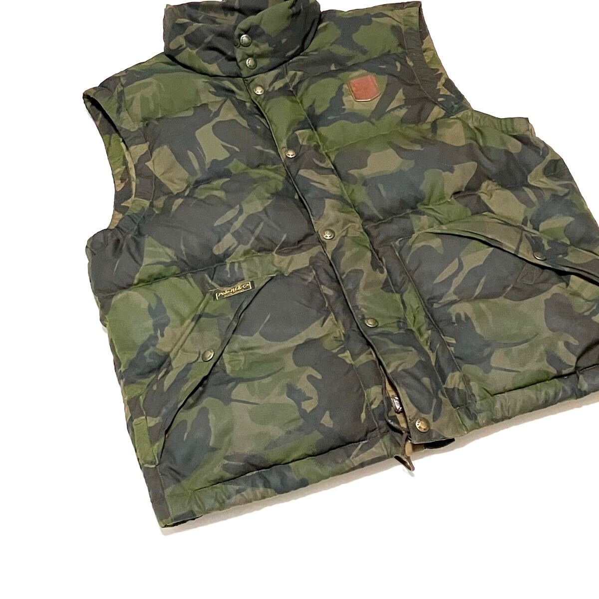 M ポロ ラルフローレン ダウンベスト DPM イギリス軍 迷彩 カモ M ポロ ラルフローレン ダウンベスト DPM イギリス軍 迷彩 カモ