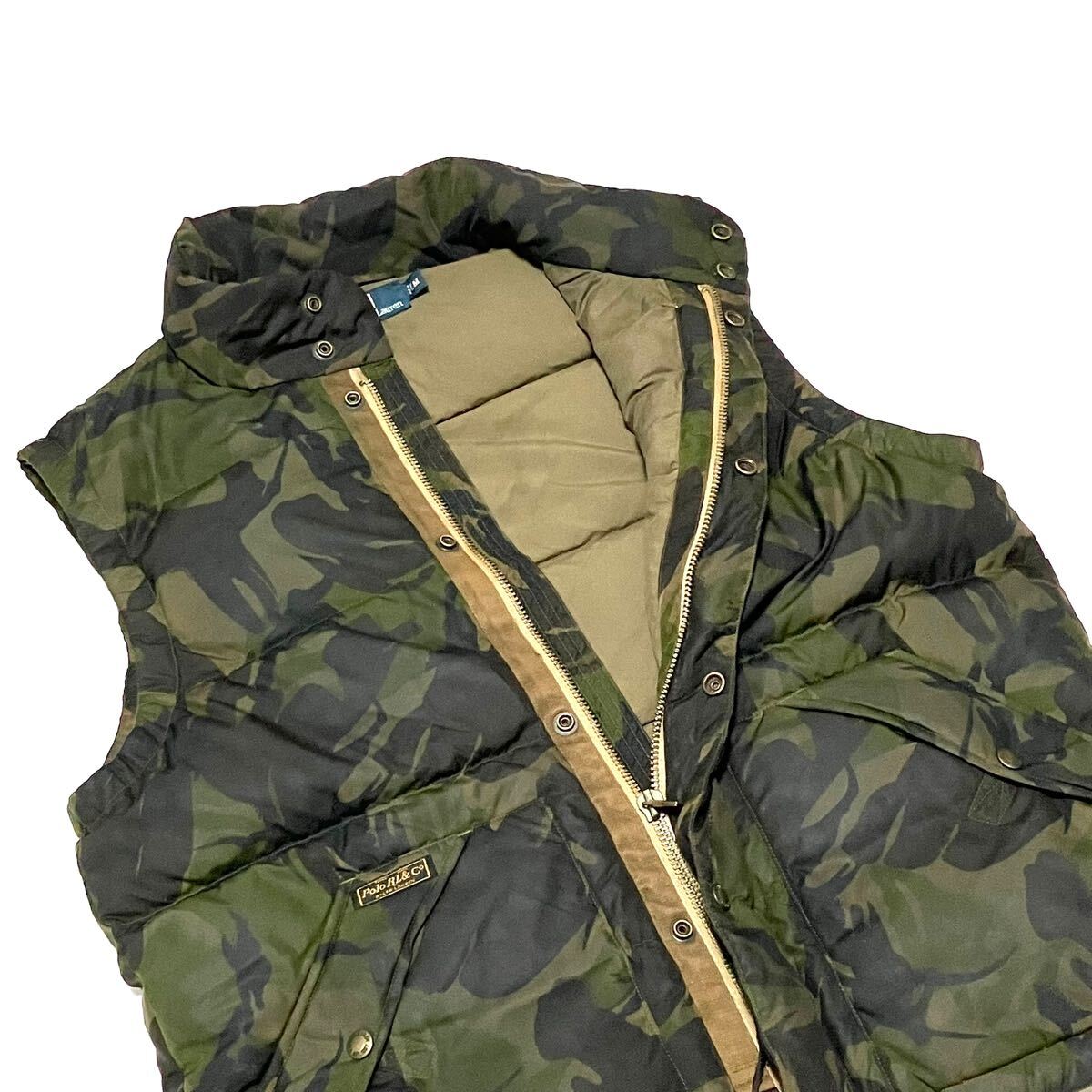 M ポロ ラルフローレン ダウンベスト DPM イギリス軍 迷彩 カモ M ポロ ラルフローレン ダウンベスト DPM イギリス軍 迷彩 カモ