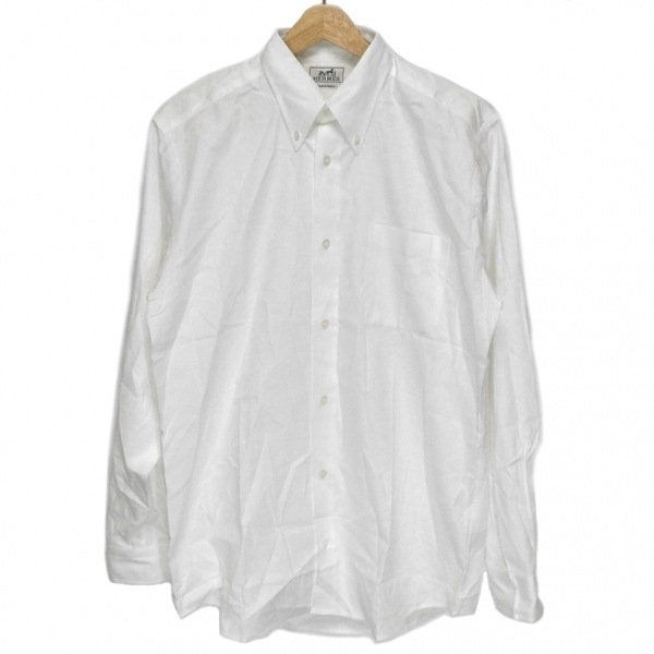 エルメス HERMES 長袖シャツ サイズ39 - 白 メンズ トップス