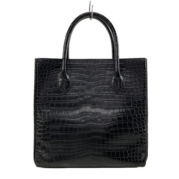 エルメス HERMES トートバッグ - 黒 内縫い/ゴールド金具 □D バッグ