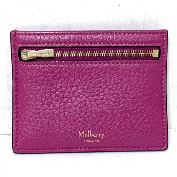 マルベリー MULBERRY カードケース レザー ピンク 財布