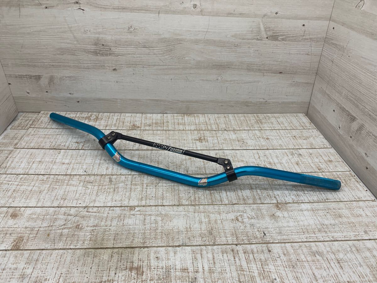 HARDY MXハンドルバータイプⅡ プロ FSSシステム 外径22.2mm アルミハンドル オフロード ブルー_画像1