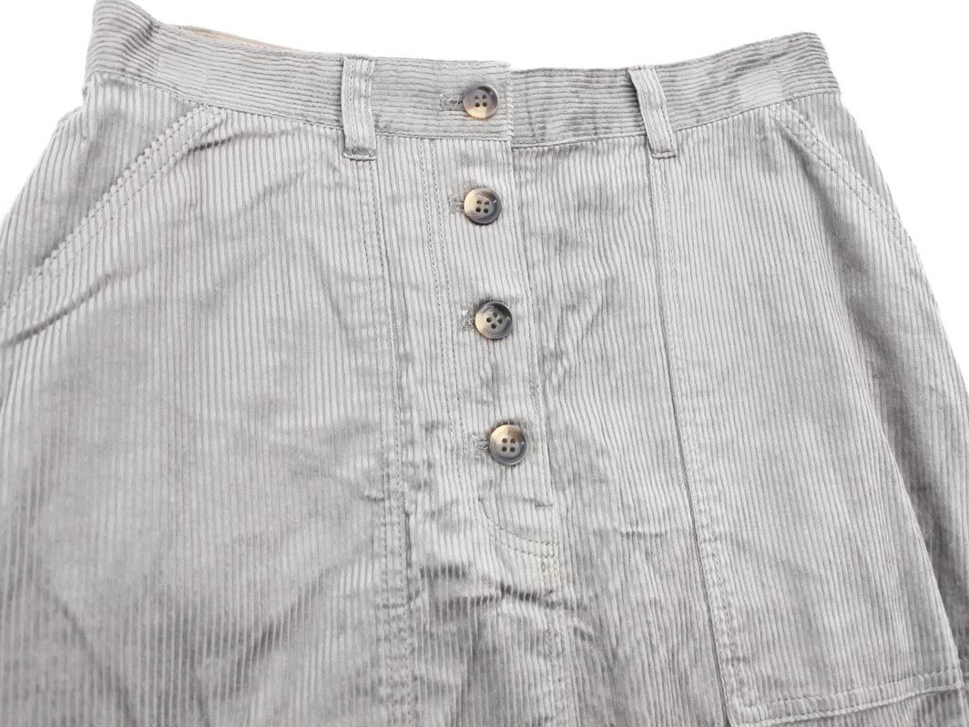 NATURAL BEAUTY BASIC ナチュラルビューティーベーシック コーデュロイ ロング スカート sizeS/グレー ◇■ ☆ eja1 レディース
