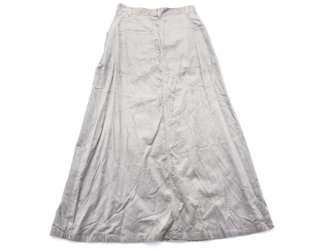 NATURAL BEAUTY BASIC ナチュラルビューティーベーシック コーデュロイ ロング スカート sizeS/グレー ◇■ ☆ eja1 レディース