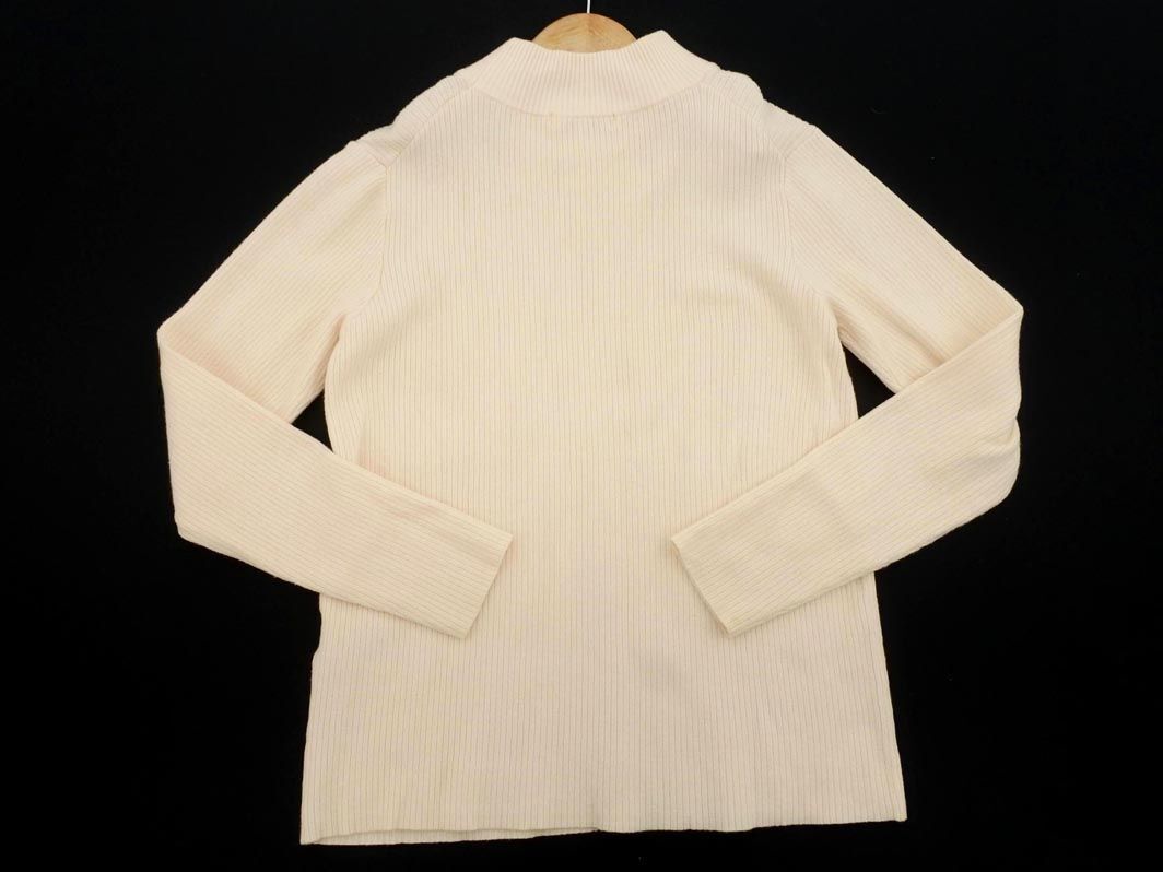 GLOBAL WORK グローバルワーク モックネック リブ ニット カットソー sizeM/オフホワイト ◇■ ☆ eja2 レディース