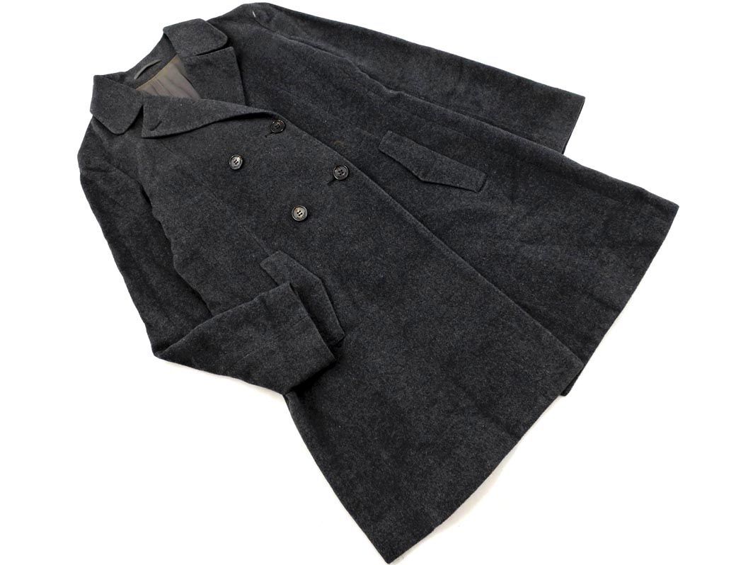 K.T. キヨコタカセ アンゴラ混 チェスター コート size11/グレー ◇■ ☆ eid0 レディース