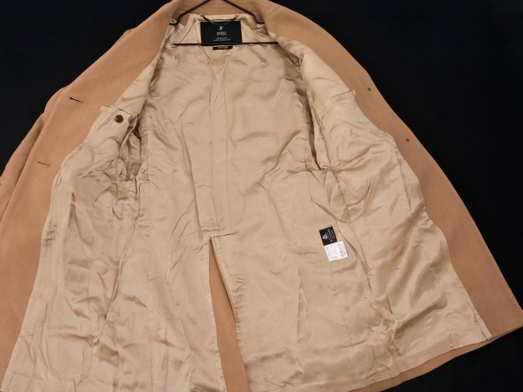 INED イネド ウール100% チェスター コート size7/ベージュ ◇■ ☆ eid0 レディース