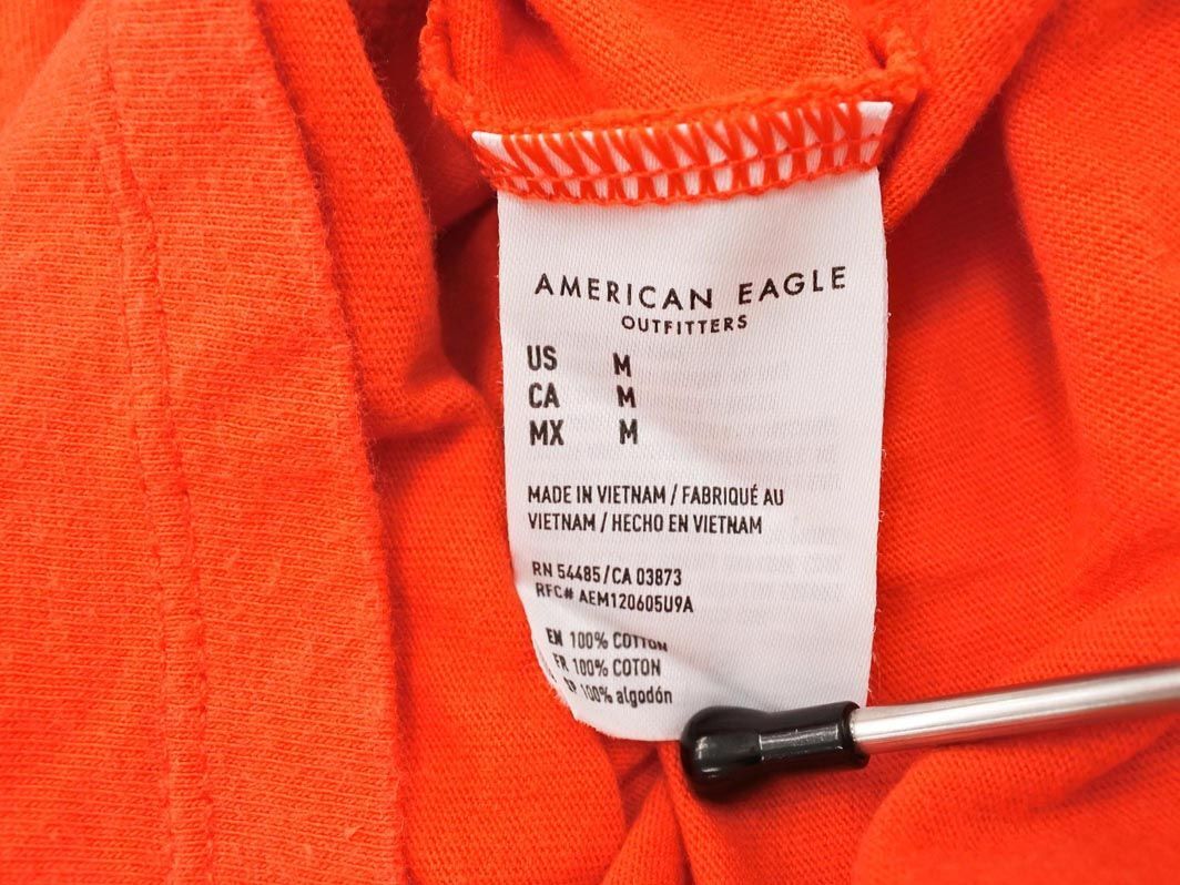 AMERICAN EAGLE アメリカンイーグル 長(zhǎng)袖 カットソー sizeM/オレンジ ◇■ ☆ eja2 メンズ