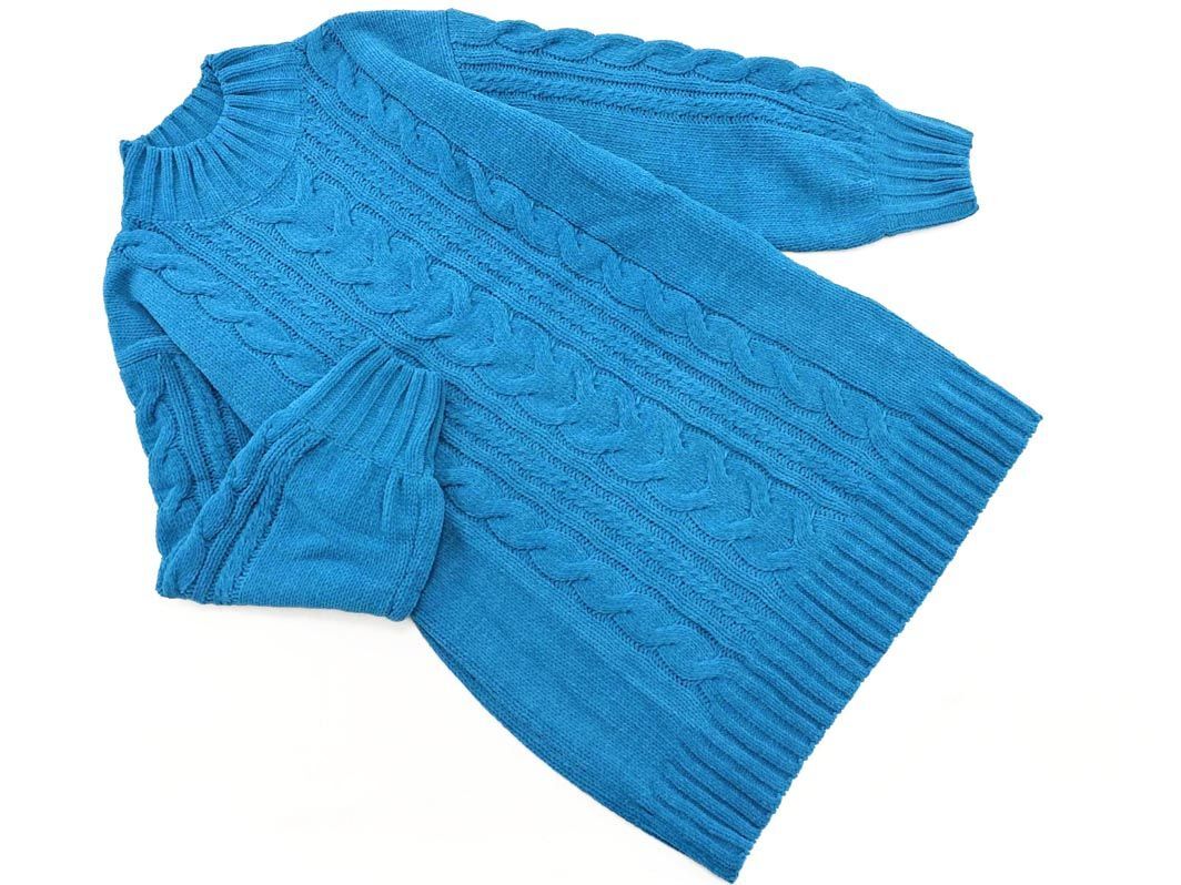 AZUL BY MOUSSY アズールバイマウジー ケーブル編み ニット ワンピース sizeS/緑 ◇■ ☆ eja2 レディース