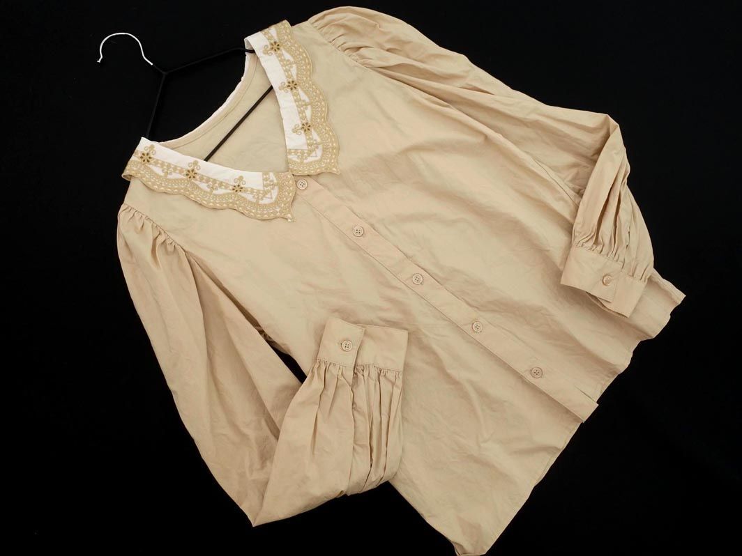 Heather ヘザー レース ブラウス シャツ sizeF/ベージュ ◇■ ☆ eja7 レディース