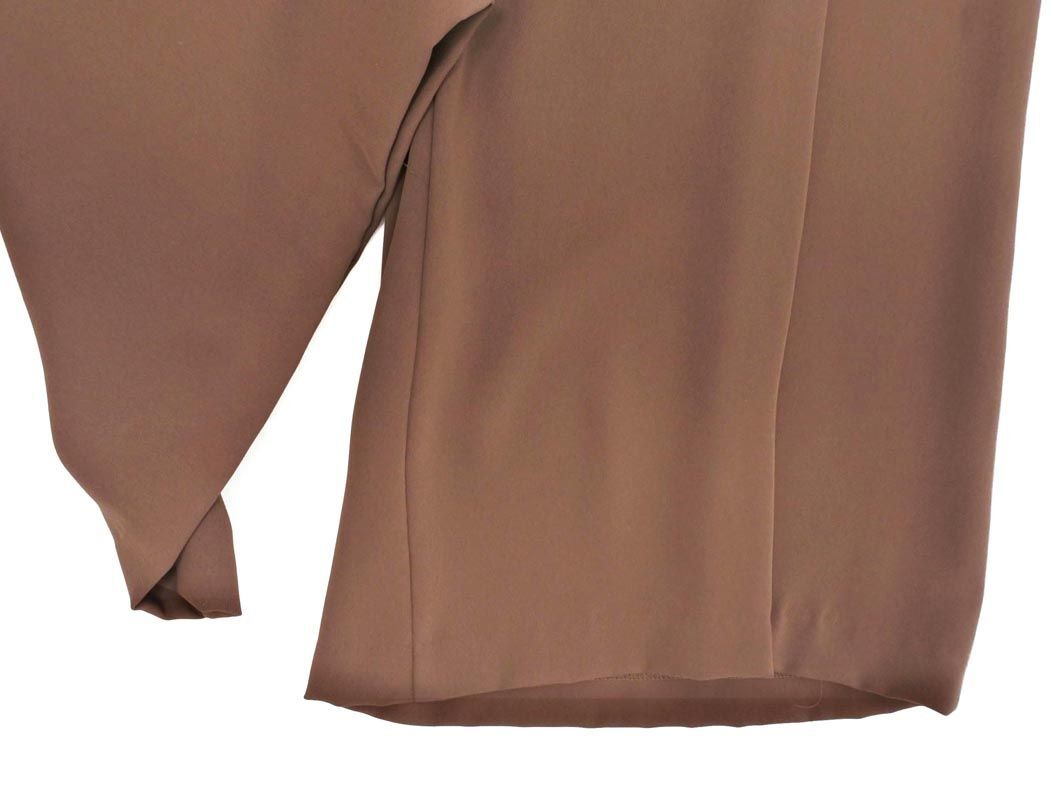 NATURAL BEAUTY BASIC ナチュラルビューティーベーシック ワイド パンツ sizeM/茶 ■■ ☆ eja9 レディース