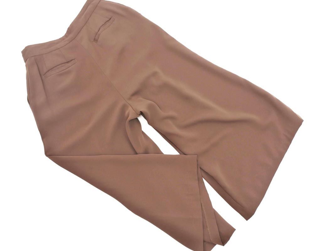 NATURAL BEAUTY BASIC ナチュラルビューティーベーシック ワイド パンツ sizeM/茶 ■■ ☆ eja9 レディース