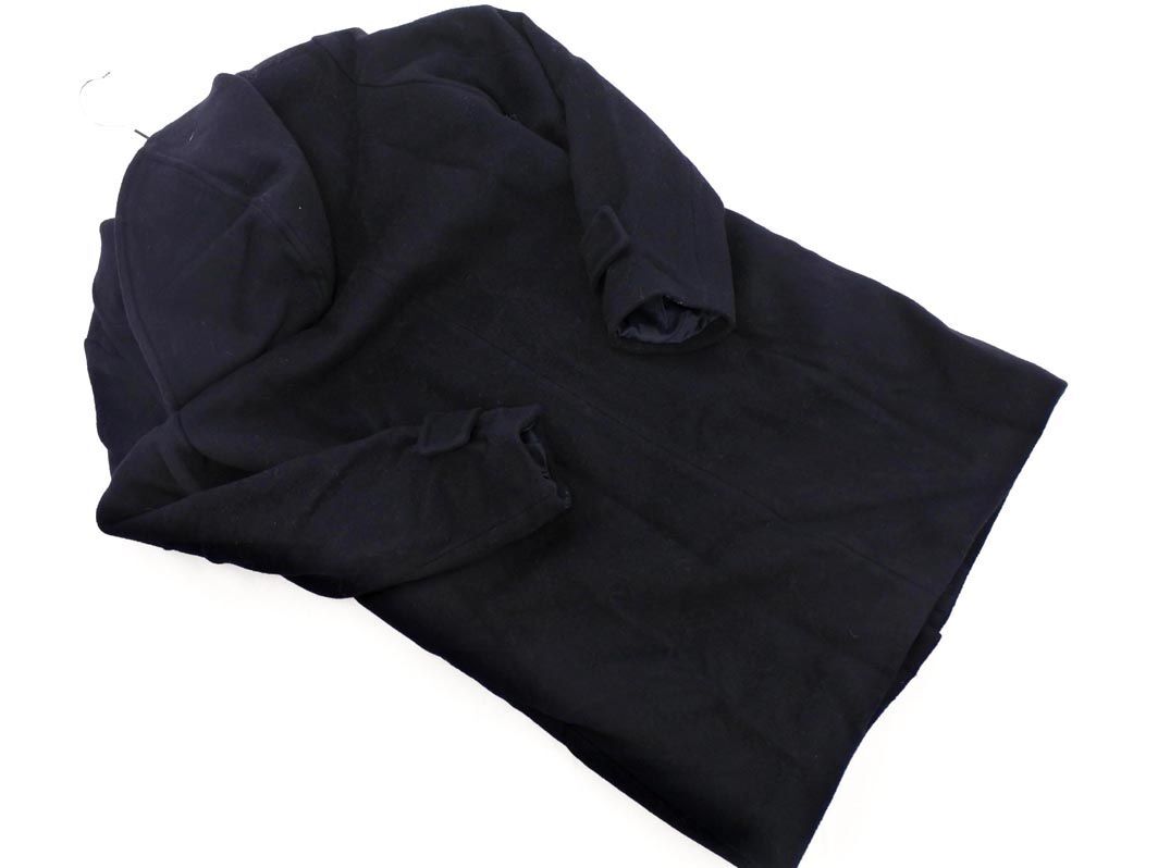 apart by lowrys アパートバイローリーズ ウール混 2WAY フーディ コート sizeM/濃紺 ◆■ ☆ eja9 レディース
