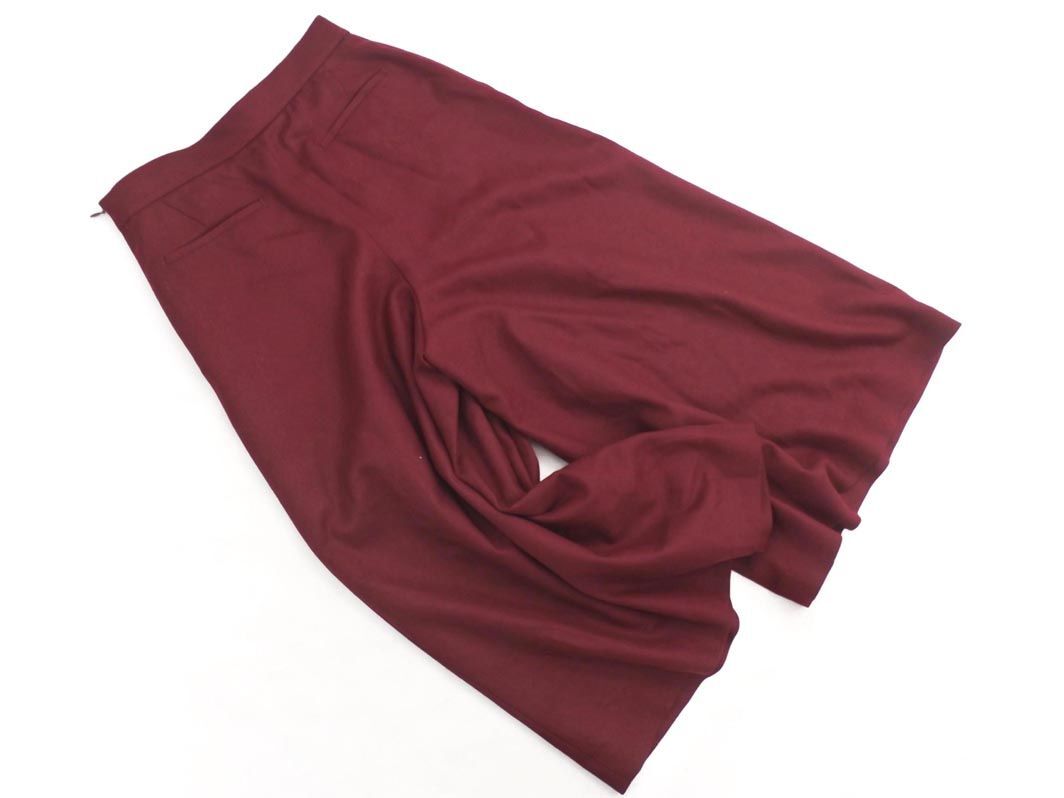 DRESSTERIOR ドレステリア ウール混 ガウチョ パンツ size38/えんじ ◇■ ☆ ejb1 レディース