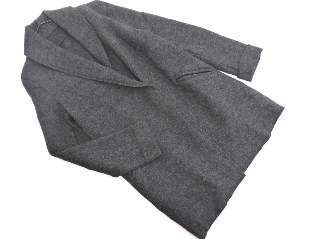 23区 ウール100% コート size40/グレー ◆■ ☆ ejb5 レディース