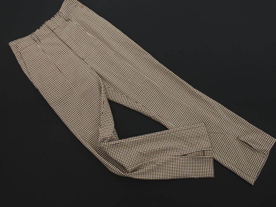 LOWRYS FARM ローリーズファーム 千鳥柄 フレア パンツ sizeM/白ｘ茶ｘ黒 ◇■ ☆ ejb6 レディース