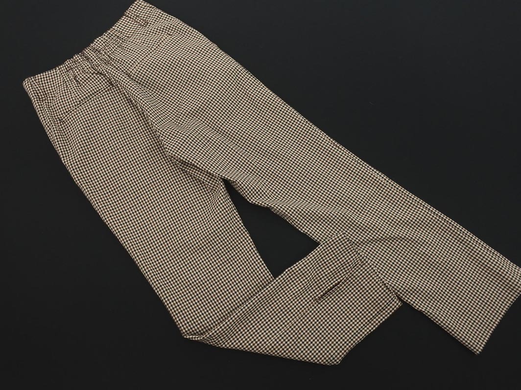 LOWRYS FARM ローリーズファーム 千鳥柄 フレア パンツ sizeM/白ｘ茶ｘ黒 ◇■ ☆ ejb6 レディース
