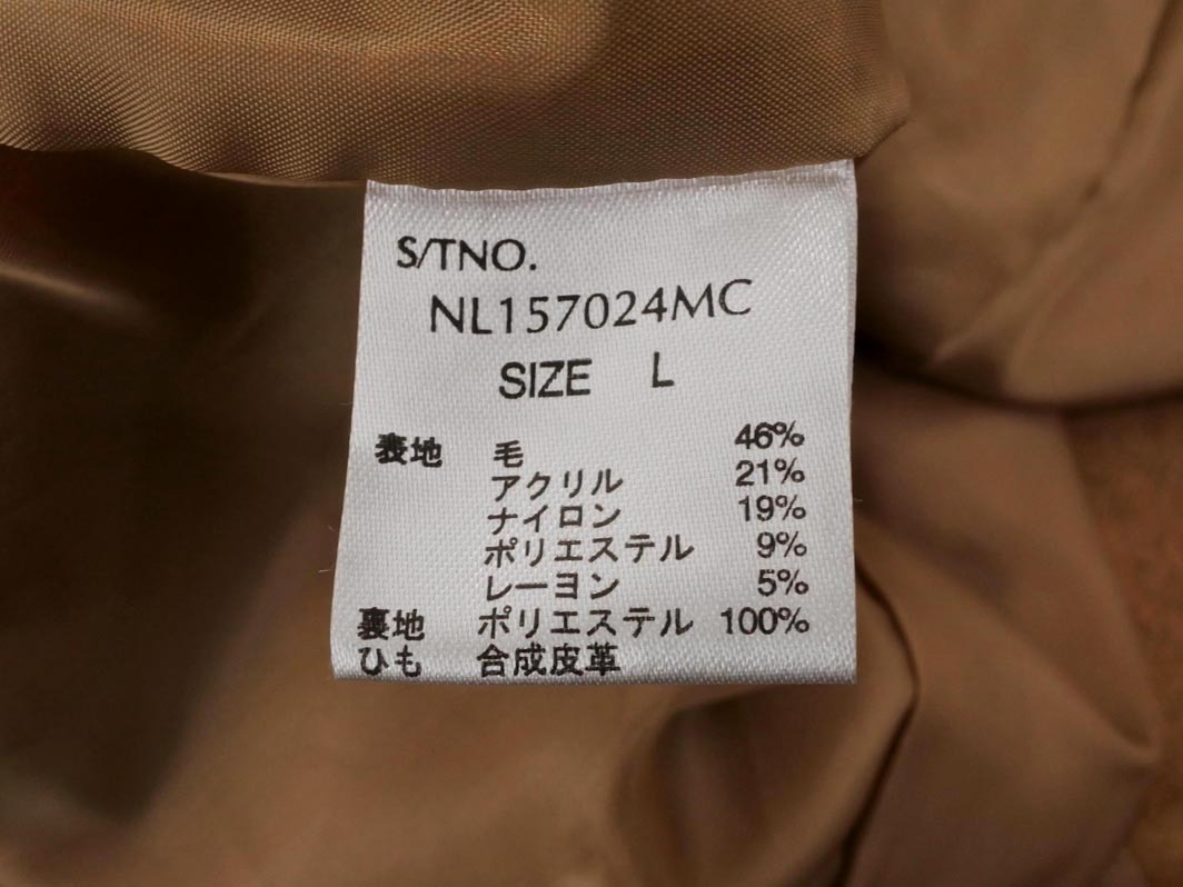 LOWRYS FARM ローリーズファーム ウール混 ダッフル コート sizeL/キャメル ◆■ ☆ ejb6 レディース
