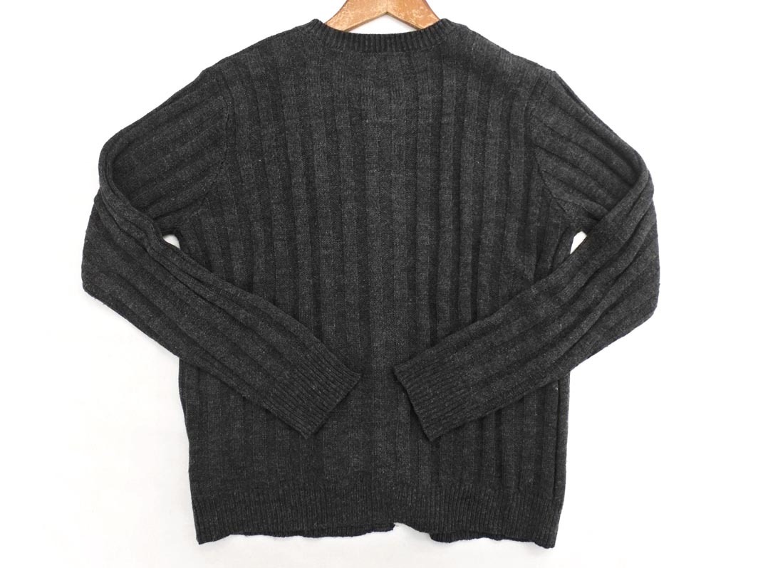 SM2sa man sa Moss Moss вырез лодочкой вязаный кардиган sizeM/ серый *# * ejb6 женский 