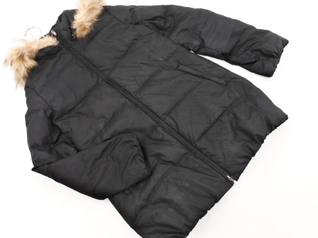 Spick & Span スピック＆スパン 2WAY ラクーンファー付き フード ダウン ジャケット size40/黒 ◆■ ☆ ejb8 レディース