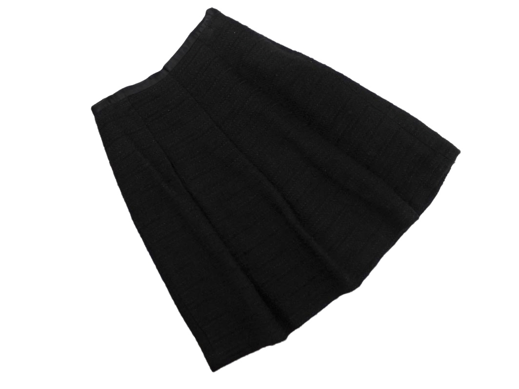 IENA イエナ ウール混 Aライン 臺形 スカート size40/黒 ◇■ ☆ ejb7 レディース