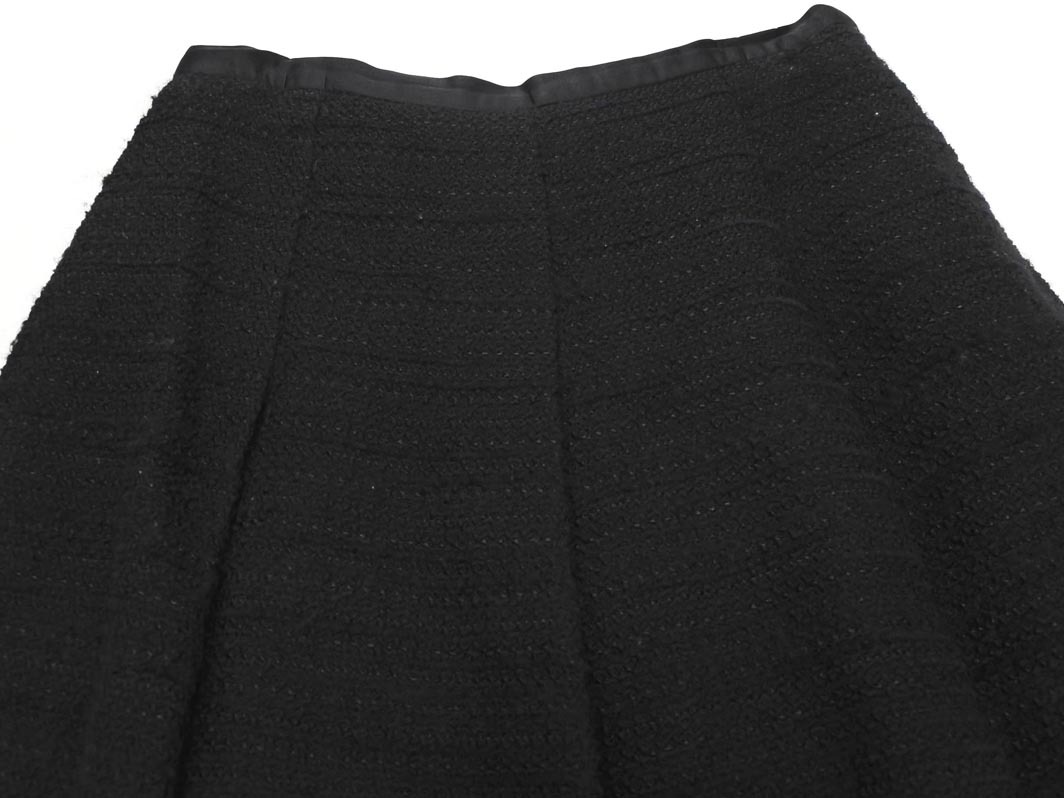 IENA イエナ ウール混 Aライン 臺形 スカート size40/黒 ◇■ ☆ ejb7 レディース