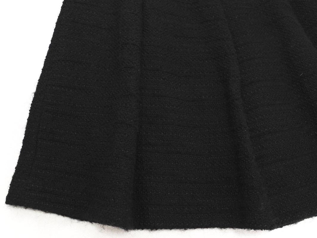 IENA イエナ ウール混 Aライン 臺形 スカート size40/黒 ◇■ ☆ ejb7 レディース