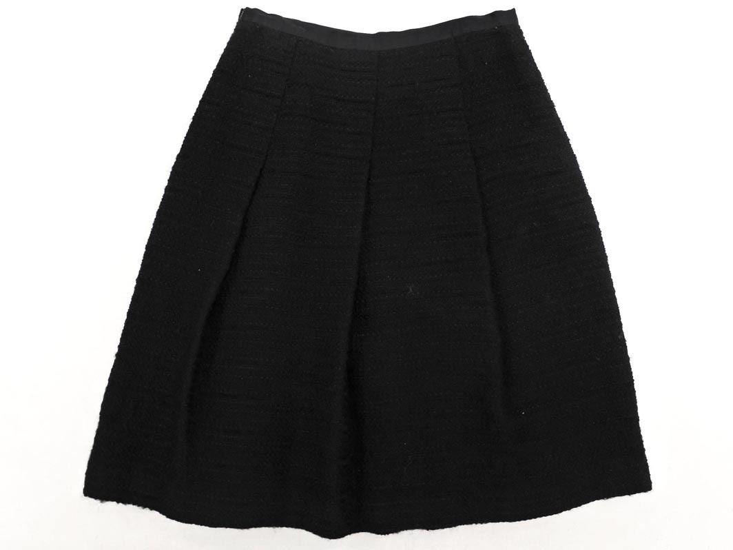 IENA イエナ ウール混 Aライン 臺形 スカート size40/黒 ◇■ ☆ ejb7 レディース