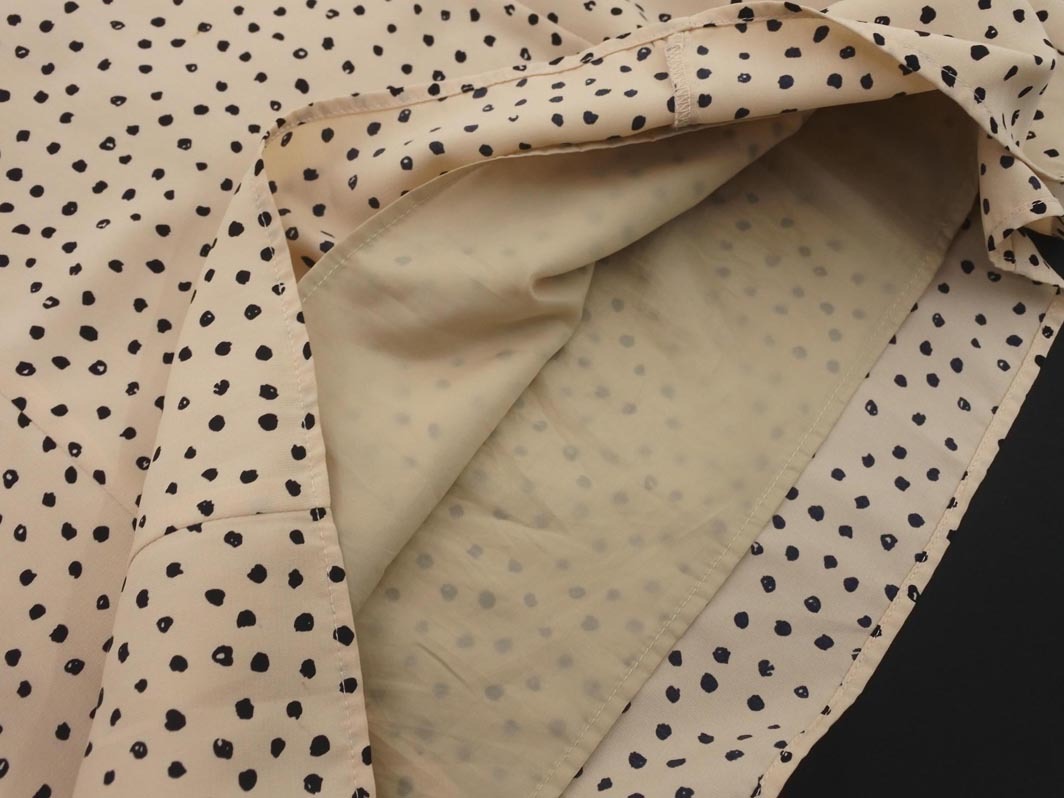 MICHEL KLEIN ミッシェルクラン 総柄 ロング スカート size38/ベージュ ■■ ☆ ejc1 レディース