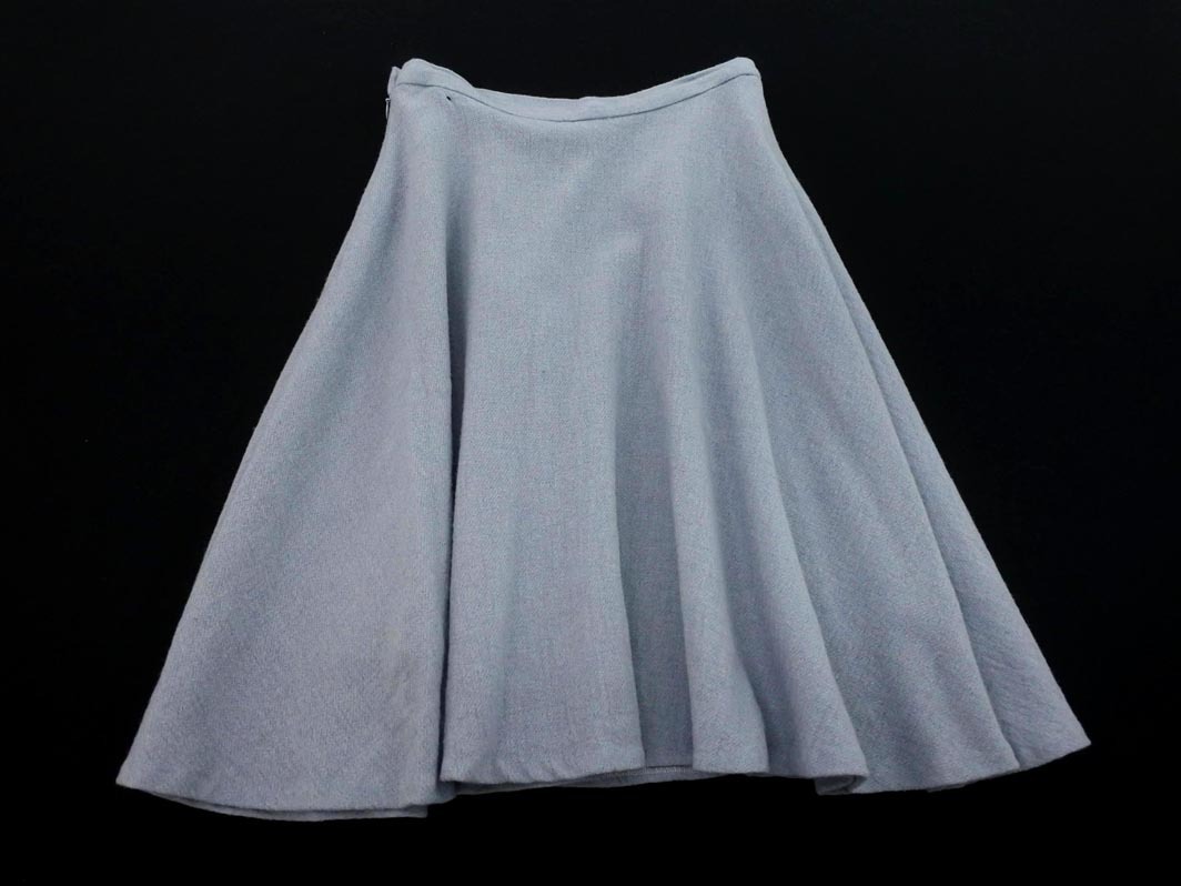 SLOBE IENA スローブイエナ ウール混 フレア スカート size38/青 ◇■ ☆ ejc2 レディース